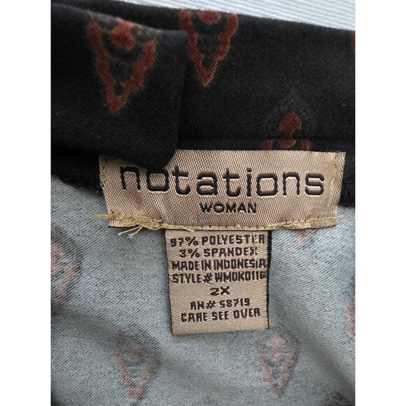 Women's Plus Notations Long Maxi Skirt 2X Dark Academia Whimsigoth Librarian 90s - Picture 9 of 15